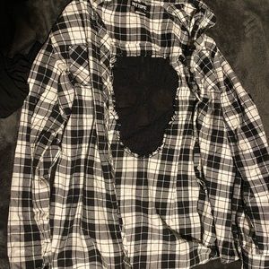 Hot Topic Skull Flannel